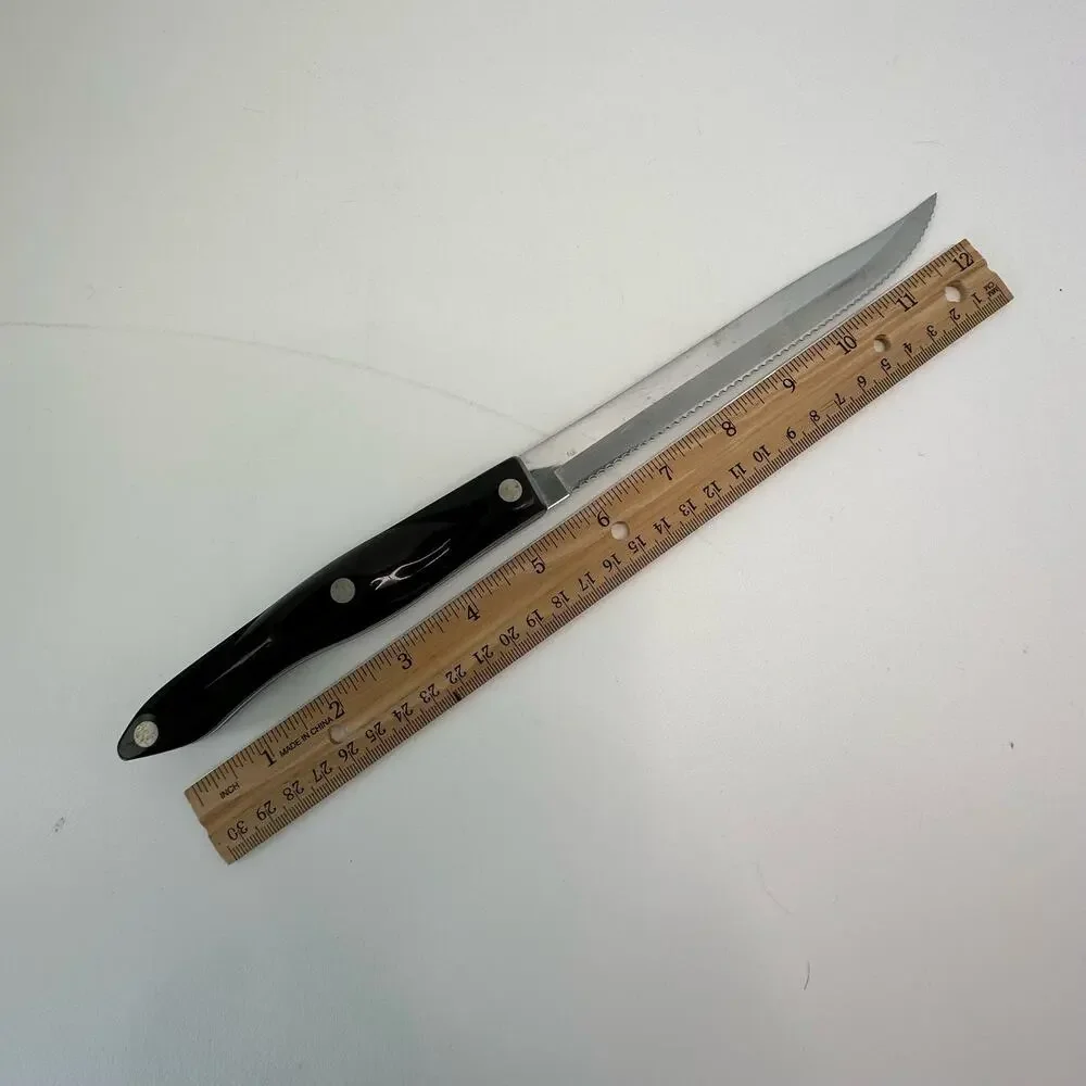 Cutco Knife #1729 REFURBISHED Brown Swirl Handle Petite Carver 6 3/4